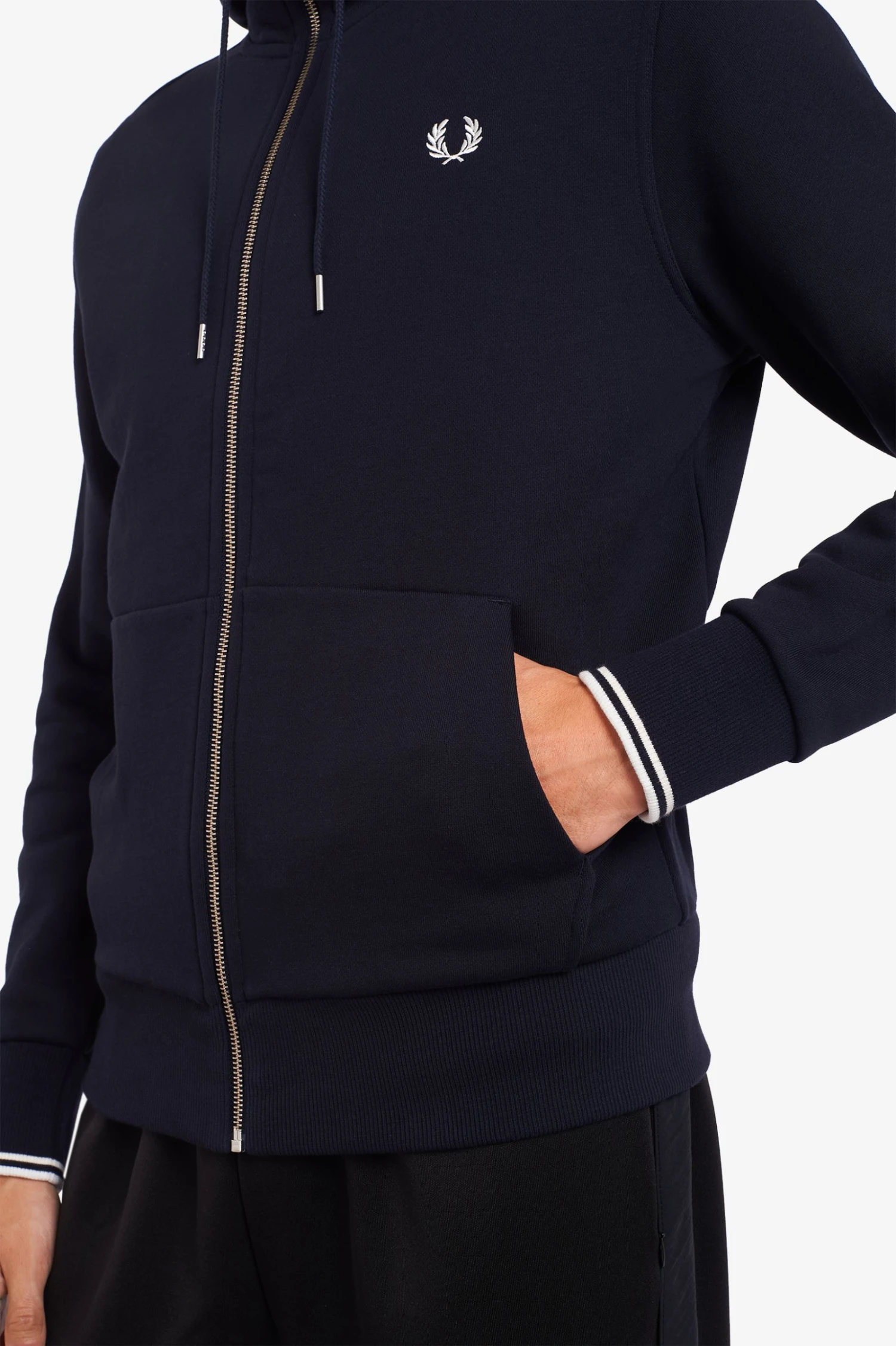 Fred Perry Hooded Zip Through Sweatshirt 8 Fred Perry Hooded Zip Through Sweatshirt - Image 8