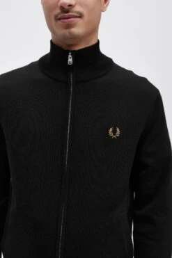 Fred Perry Classic Zip Through Cardigan -Fred Perry K4534 184 V2 Q323 ED1