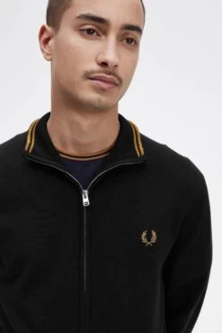 Fred Perry Classic Zip Through Cardigan -Fred Perry K4534 184 V2 Q323 ED3
