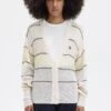 Fred Perry Striped Open Knit Cardigan