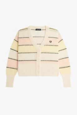 Fred Perry Striped Open Knit Cardigan -Fred Perry K5112 R33 5