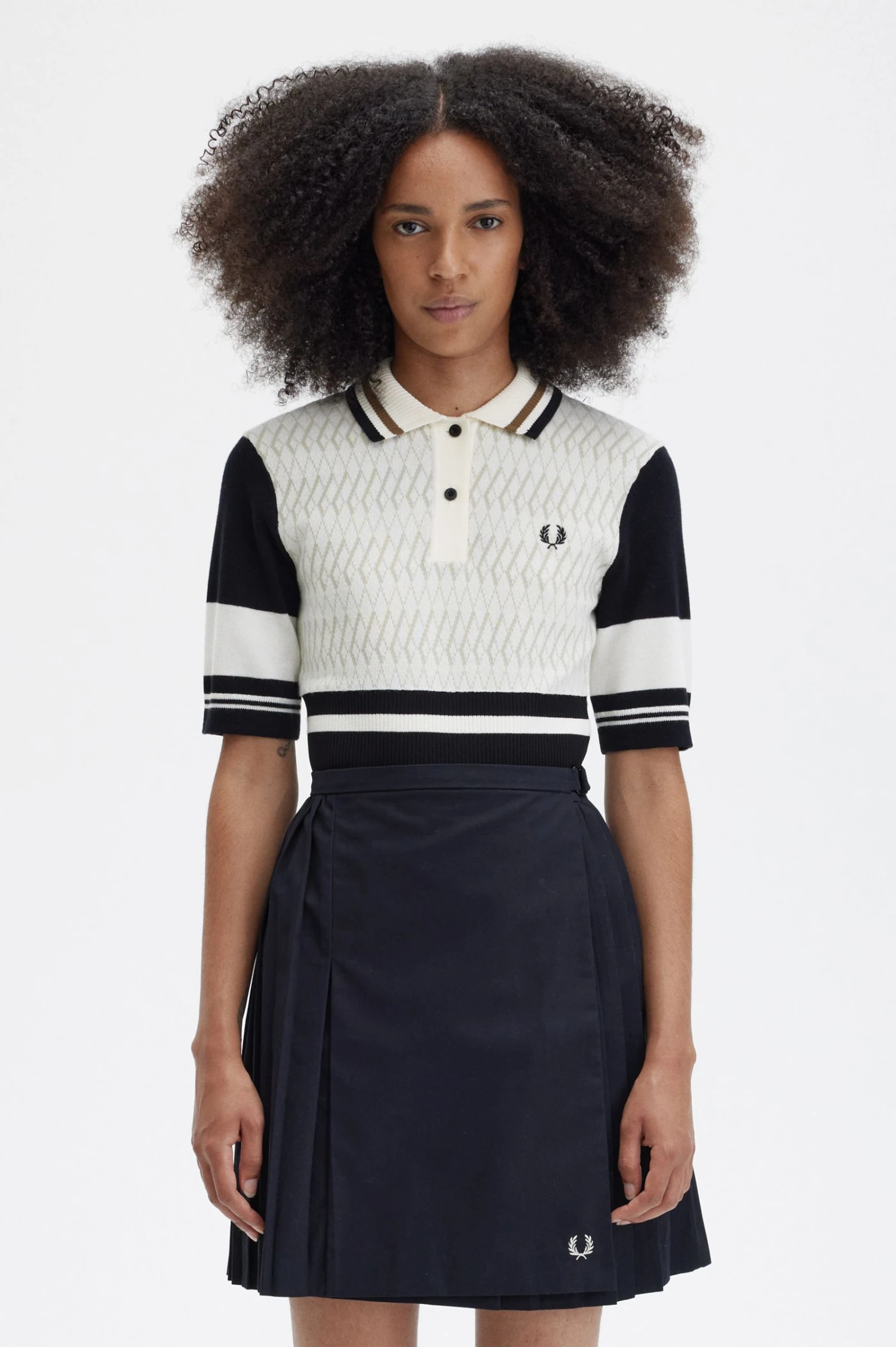 Fred Perry Jacquard Knitted Shirt 1 Fred Perry Jacquard Knitted Shirt