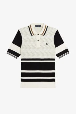 Fred Perry Jacquard Knitted Shirt 8 Fred Perry Jacquard Knitted Shirt -Fred Perry K5118 560 4