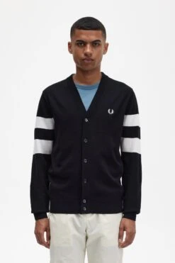 Fred Perry Tipped Sleeve Cardigan