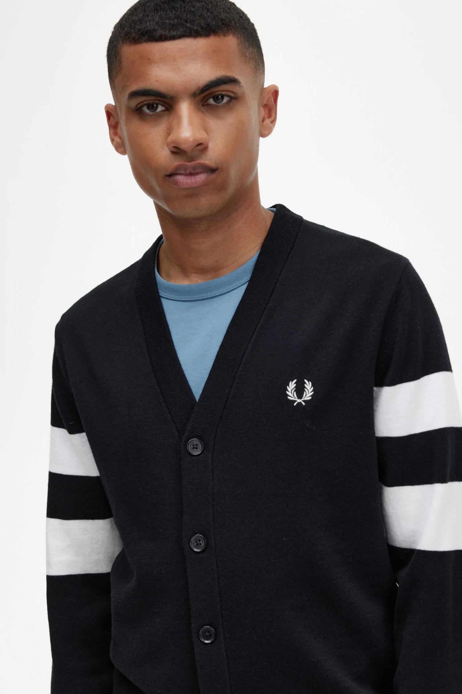 Fred Perry Tipped Sleeve Cardigan 5 Fred Perry Tipped Sleeve Cardigan - Image 5