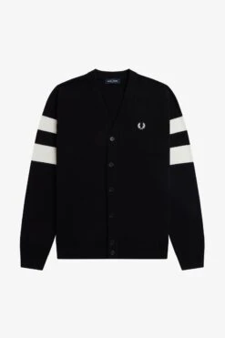 Fred Perry Tipped Sleeve Cardigan 12 Fred Perry Tipped Sleeve Cardigan -Fred Perry K5534 102 6