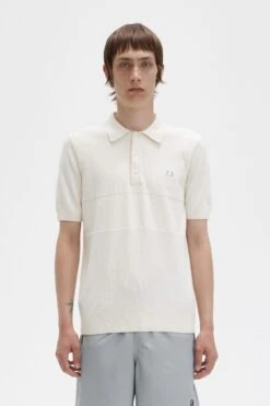 Fred Perry Tonal Panel Knitted Shirt