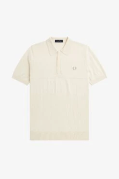 Fred Perry Tonal Panel Knitted Shirt 12 Fred Perry Tonal Panel Knitted Shirt -Fred Perry K5551 560 6