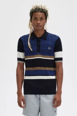 Fred Perry Argyle Panel Knitted Shirt