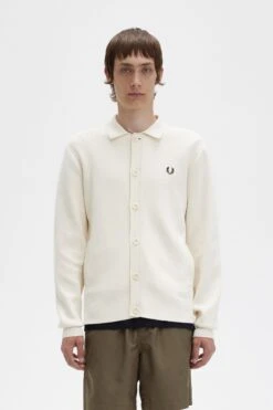 Fred Perry Button Through Knitted Shirt