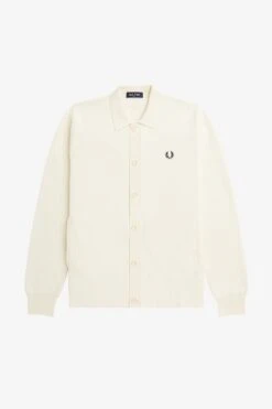 Fred Perry Button Through Knitted Shirt 12 Fred Perry Button Through Knitted Shirt -Fred Perry K5558 560 6
