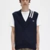 Fred Perry Tipped V-Neck Knitted Tank
