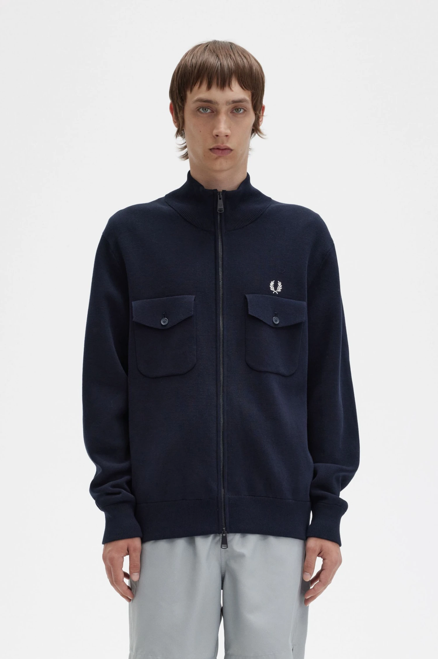 Fred Perry Knitted Track Jacket 1 Fred Perry Knitted Track Jacket