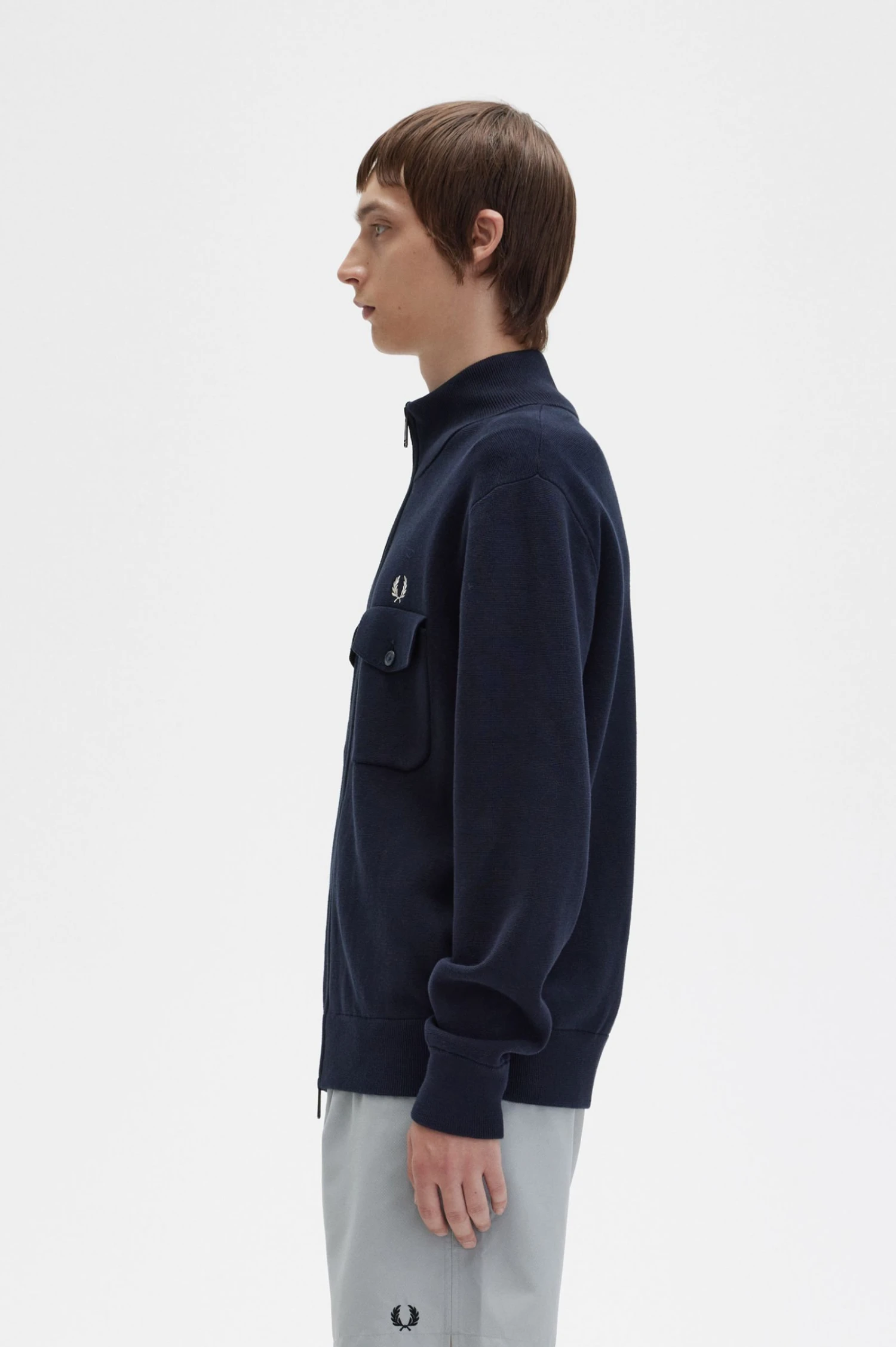 Fred Perry Knitted Track Jacket 2 Fred Perry Knitted Track Jacket - Image 2