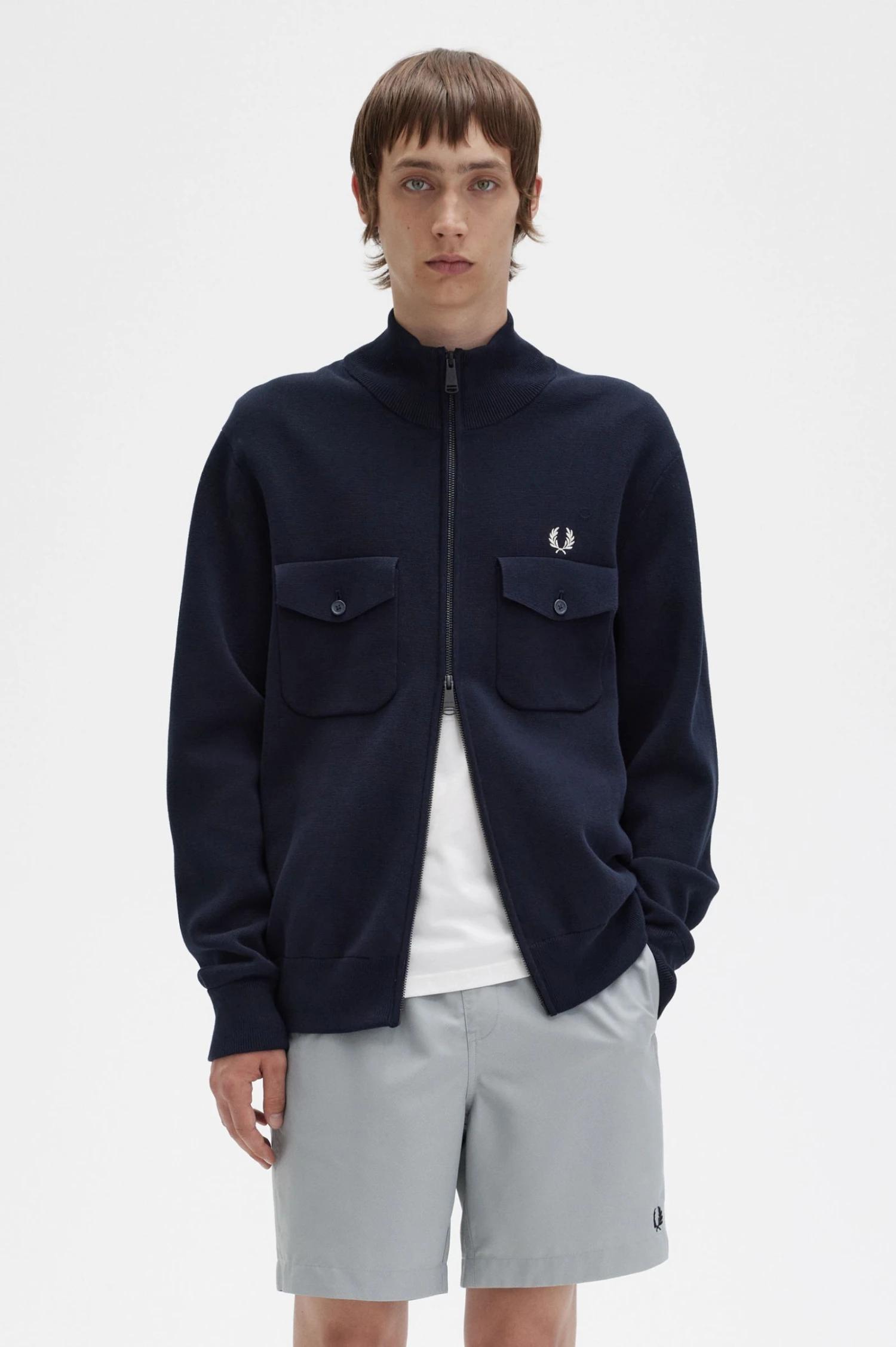Fred Perry Knitted Track Jacket 5 Fred Perry Knitted Track Jacket - Image 5