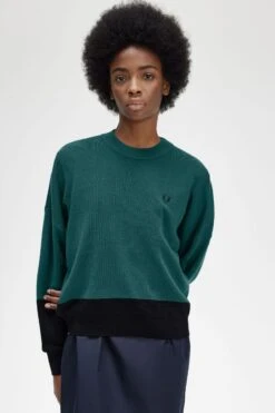 Fred Perry Colour Block Jumper 9 Fred Perry Colour Block Jumper -Fred Perry K6107 257 V2 Q323 ED1