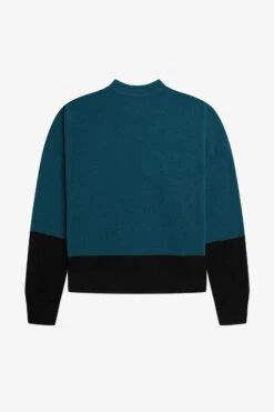 Fred Perry Colour Block Jumper 13 Fred Perry Colour Block Jumper -Fred Perry K6107 257 V2 Q323 FLATBACK