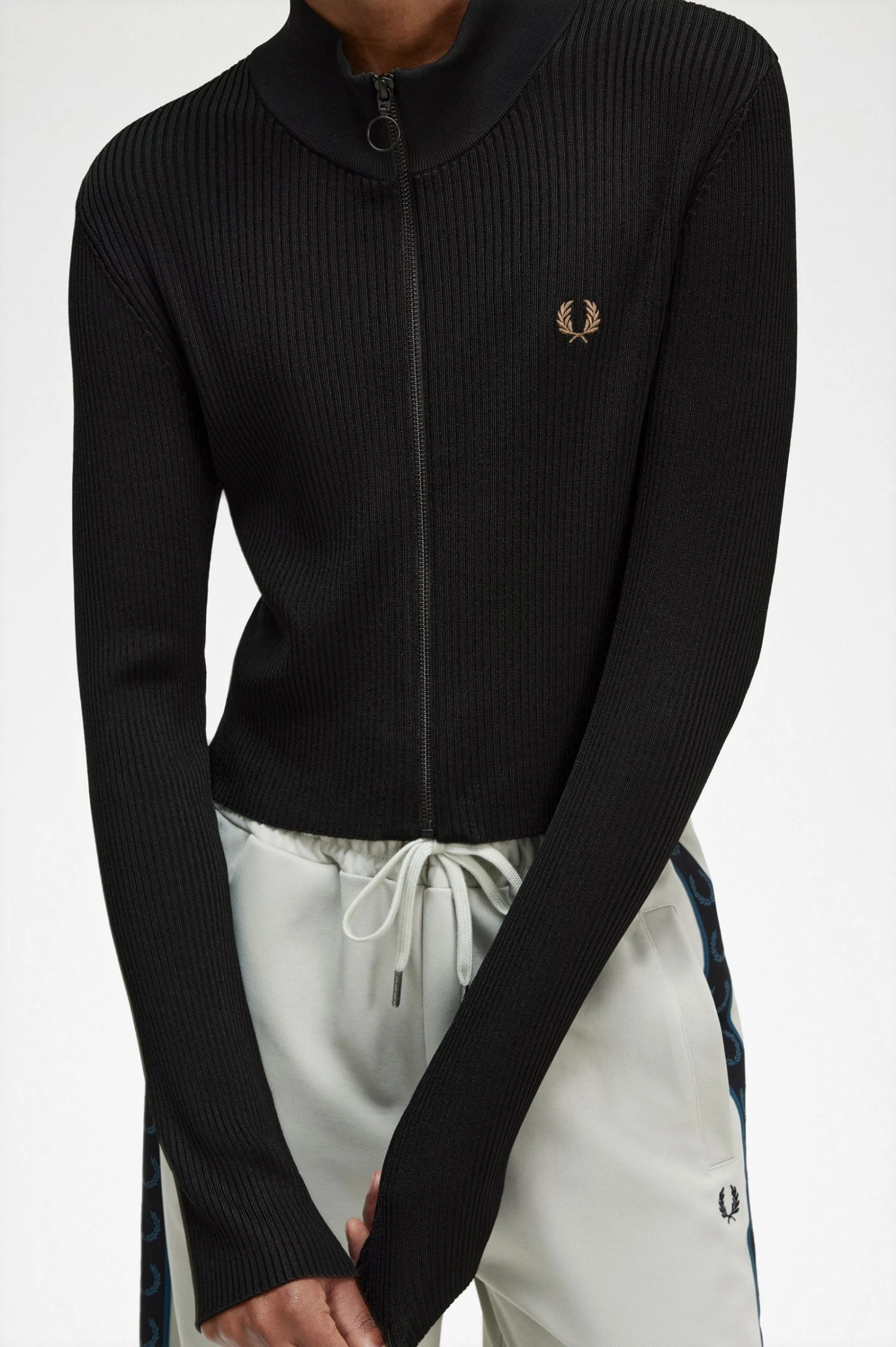 Fred Perry Ribbed Zip Through Jumper 3 Fred Perry Ribbed Zip Through Jumper - Image 3