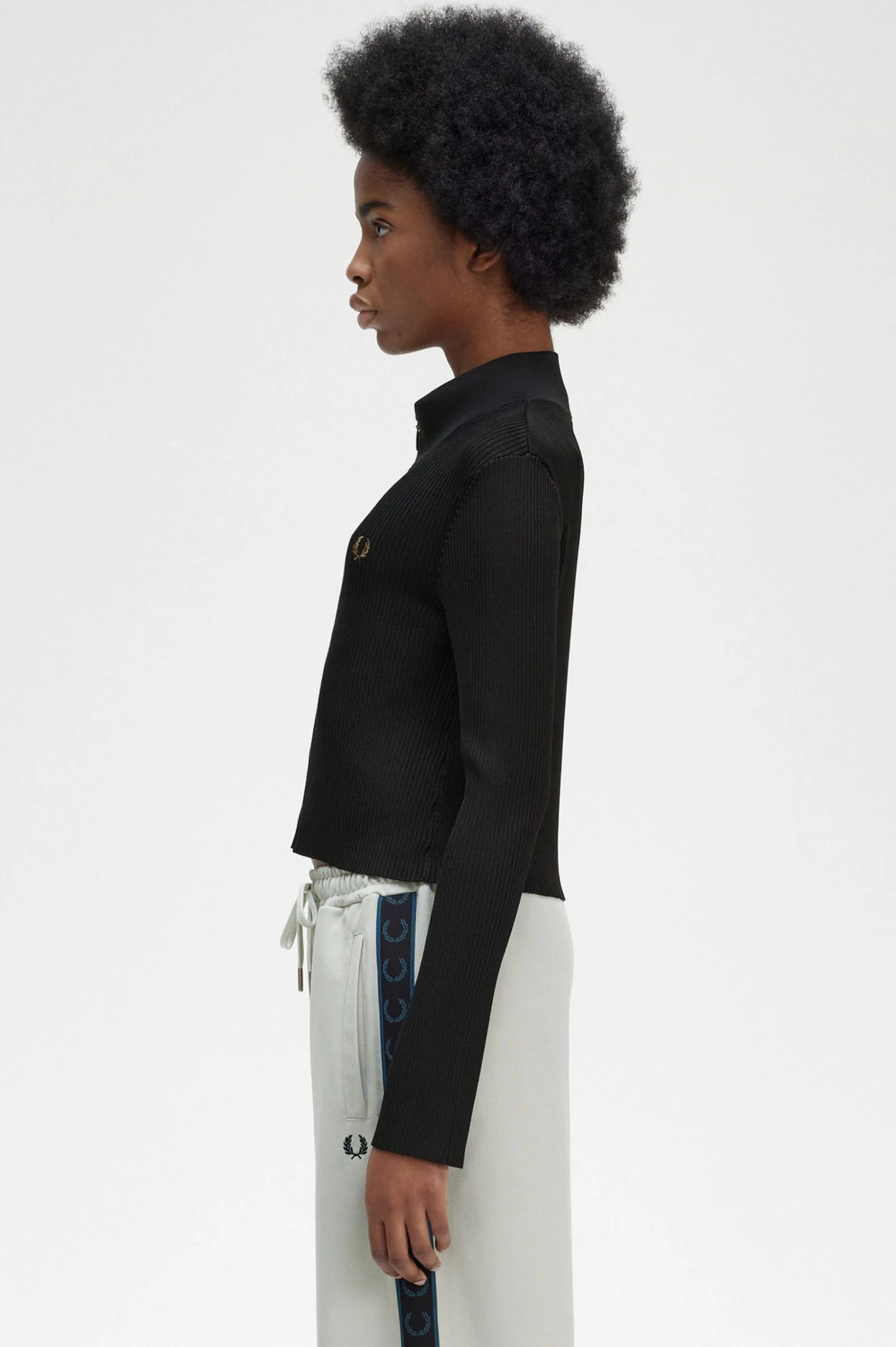 Fred Perry Ribbed Zip Through Jumper 2 Fred Perry Ribbed Zip Through Jumper - Image 2