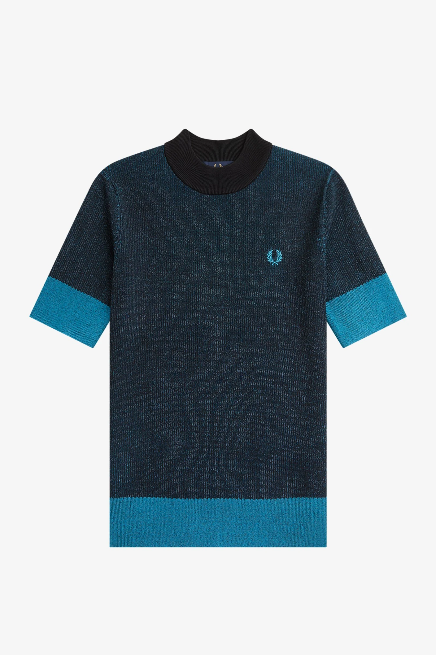Fred Perry Contrast Rib Short Sleeve Jumper 5 Fred Perry Contrast Rib Short Sleeve Jumper - Image 5