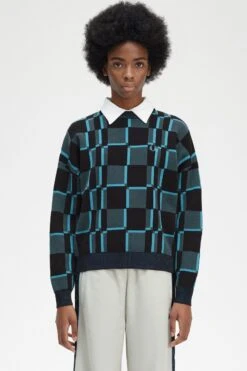Fred Perry Chequerboard Jumper
