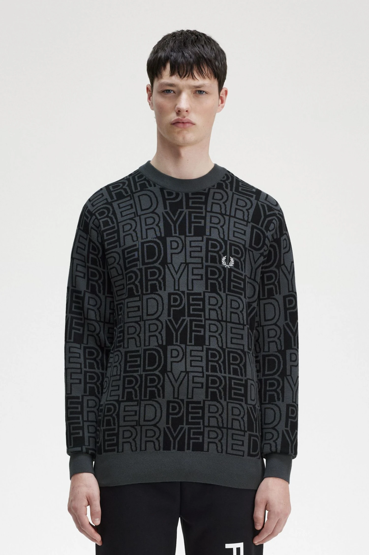 Fred Perry Block Graphic Jumper 1 Fred Perry Block Graphic Jumper