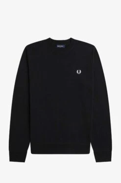 Fred Perry Graphic Laurel Wreath Jumper -Fred Perry K6504 102 V2 Q323 FLATFRONT