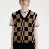 Fred Perry Glitch Chequerboard Tank