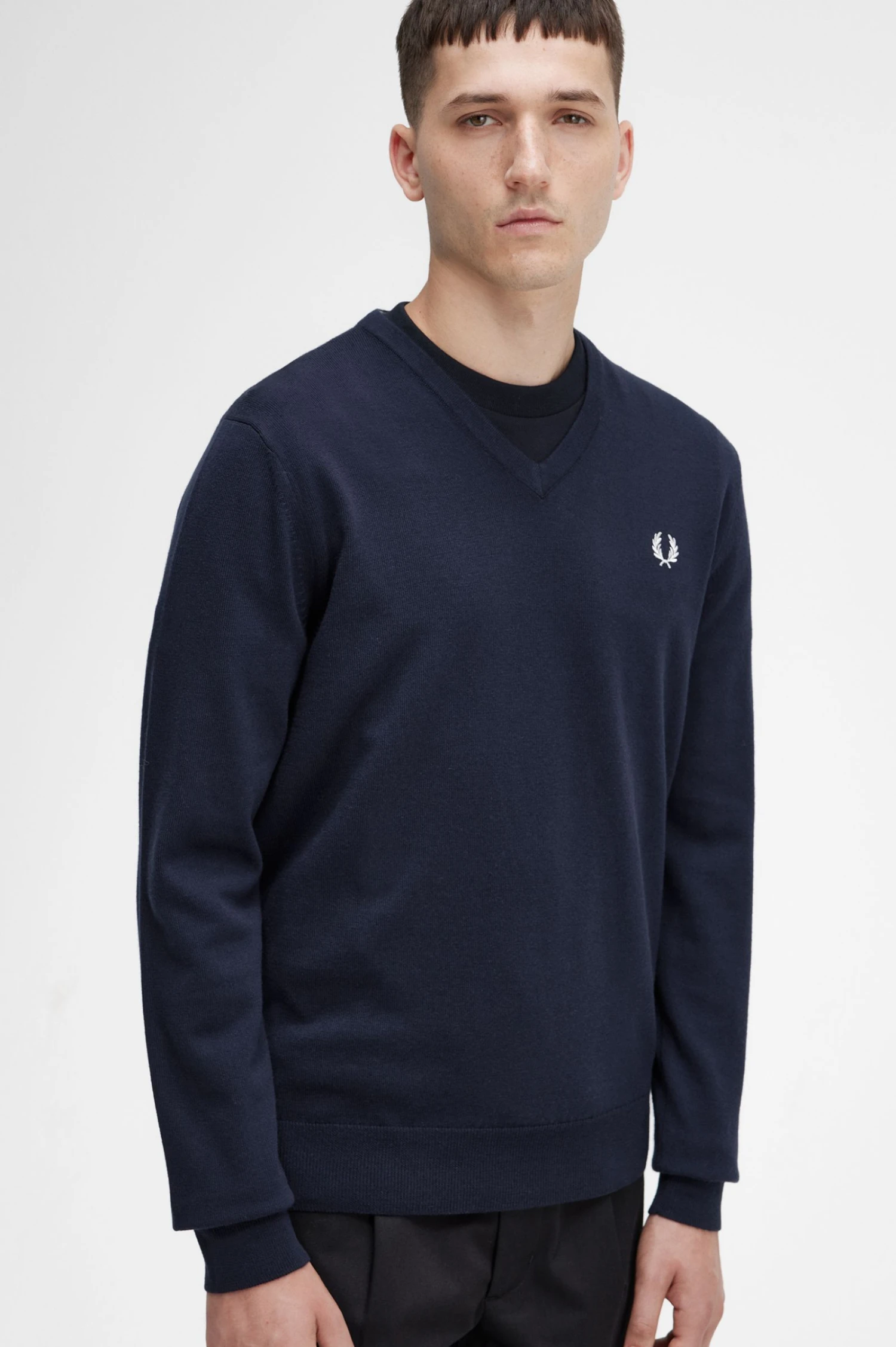 Fred Perry Classic V-Neck Jumper 3 Fred Perry Classic V-Neck Jumper - Image 3