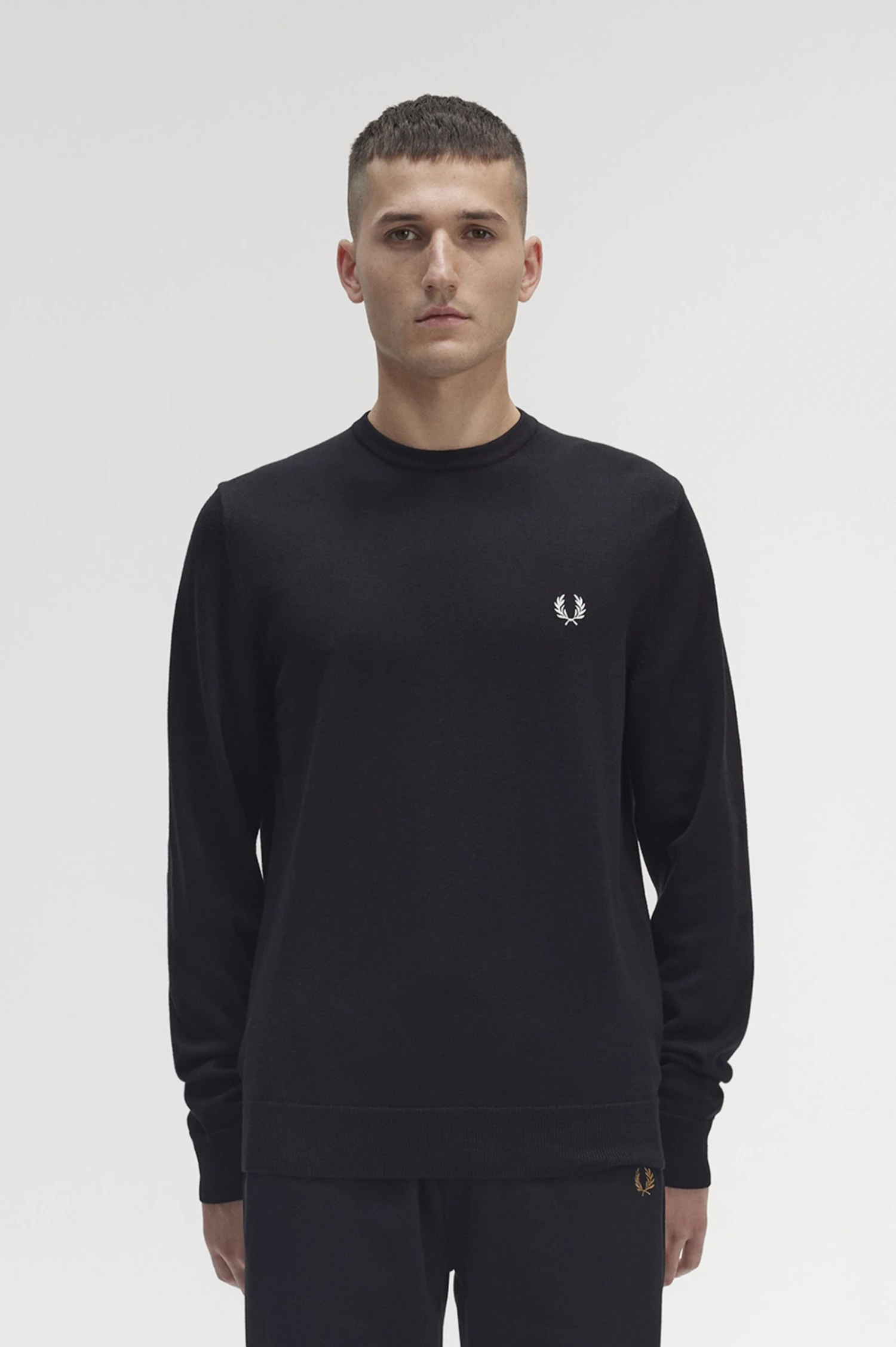 Fred Perry Classic Crew Neck Jumper 1 Fred Perry Classic Crew Neck Jumper