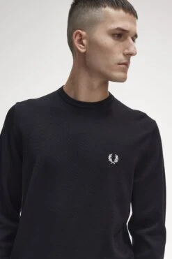 Fred Perry Classic Crew Neck Jumper 9 Fred Perry Classic Crew Neck Jumper -Fred Perry K9601 198 4