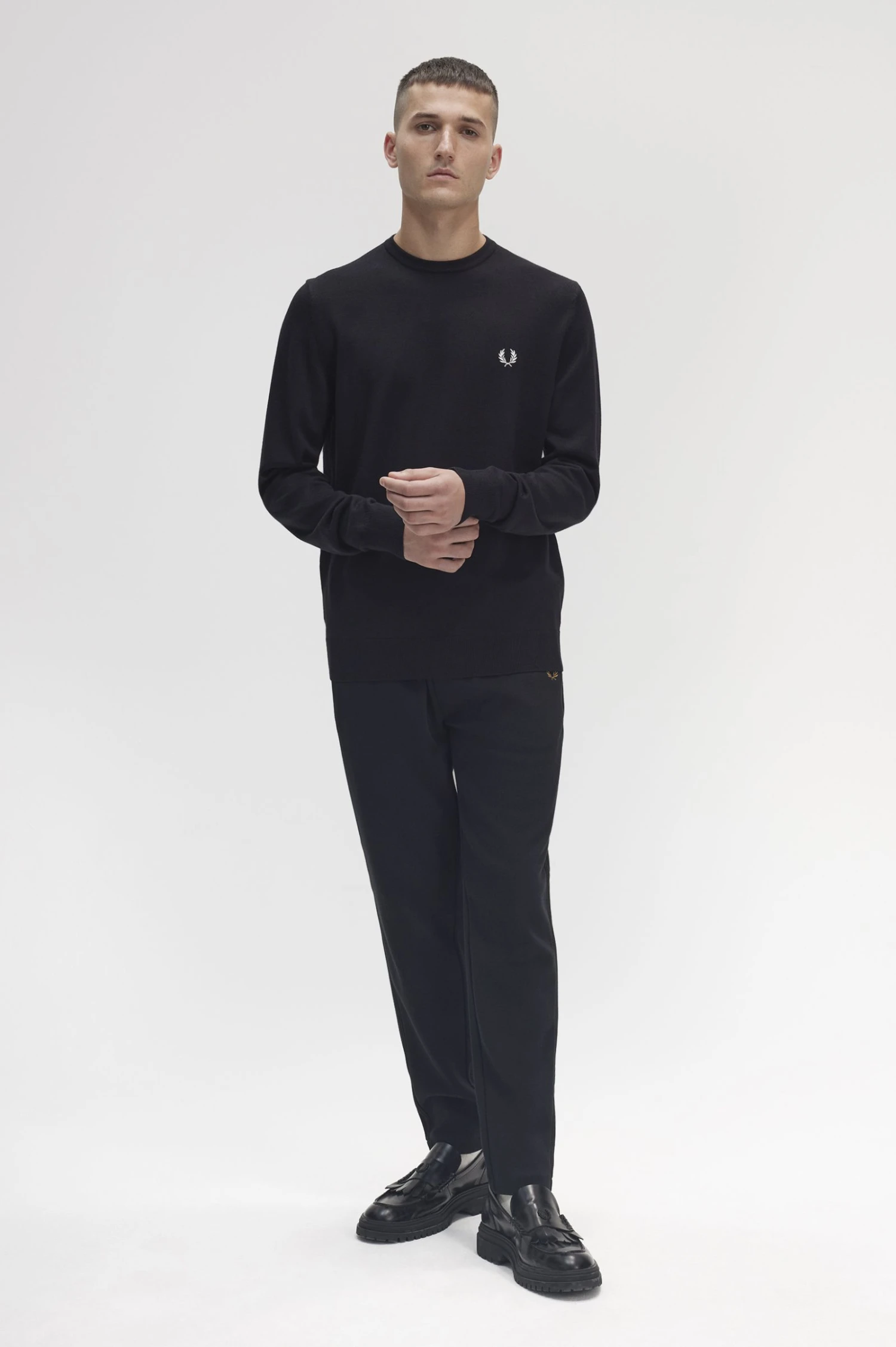 Fred Perry Classic Crew Neck Jumper 5 Fred Perry Classic Crew Neck Jumper - Image 5