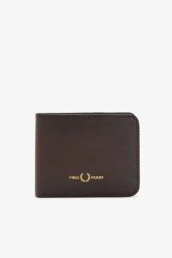 Fred Perry Burnished Leather Billfold Wallet