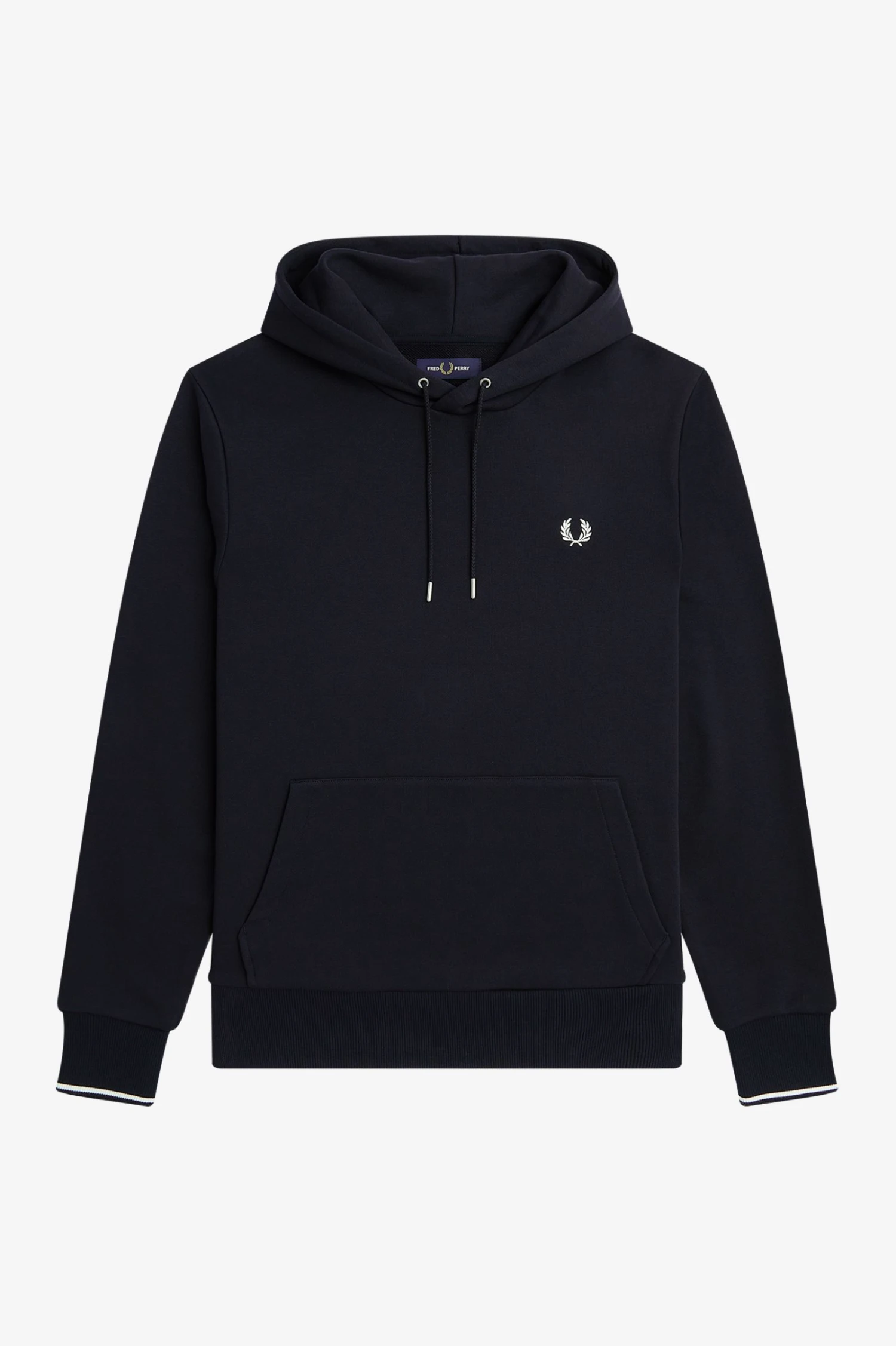 Fred Perry Tipped Hooded Sweatshirt 2 Fred Perry Tipped Hooded Sweatshirt - Image 2