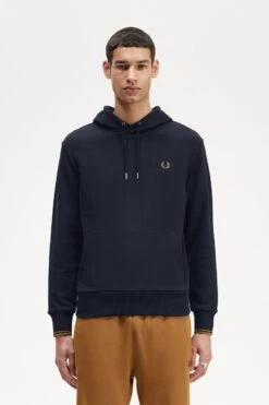 Fred Perry 32 Fred Perry Tipped Hooded Sweatshirt
