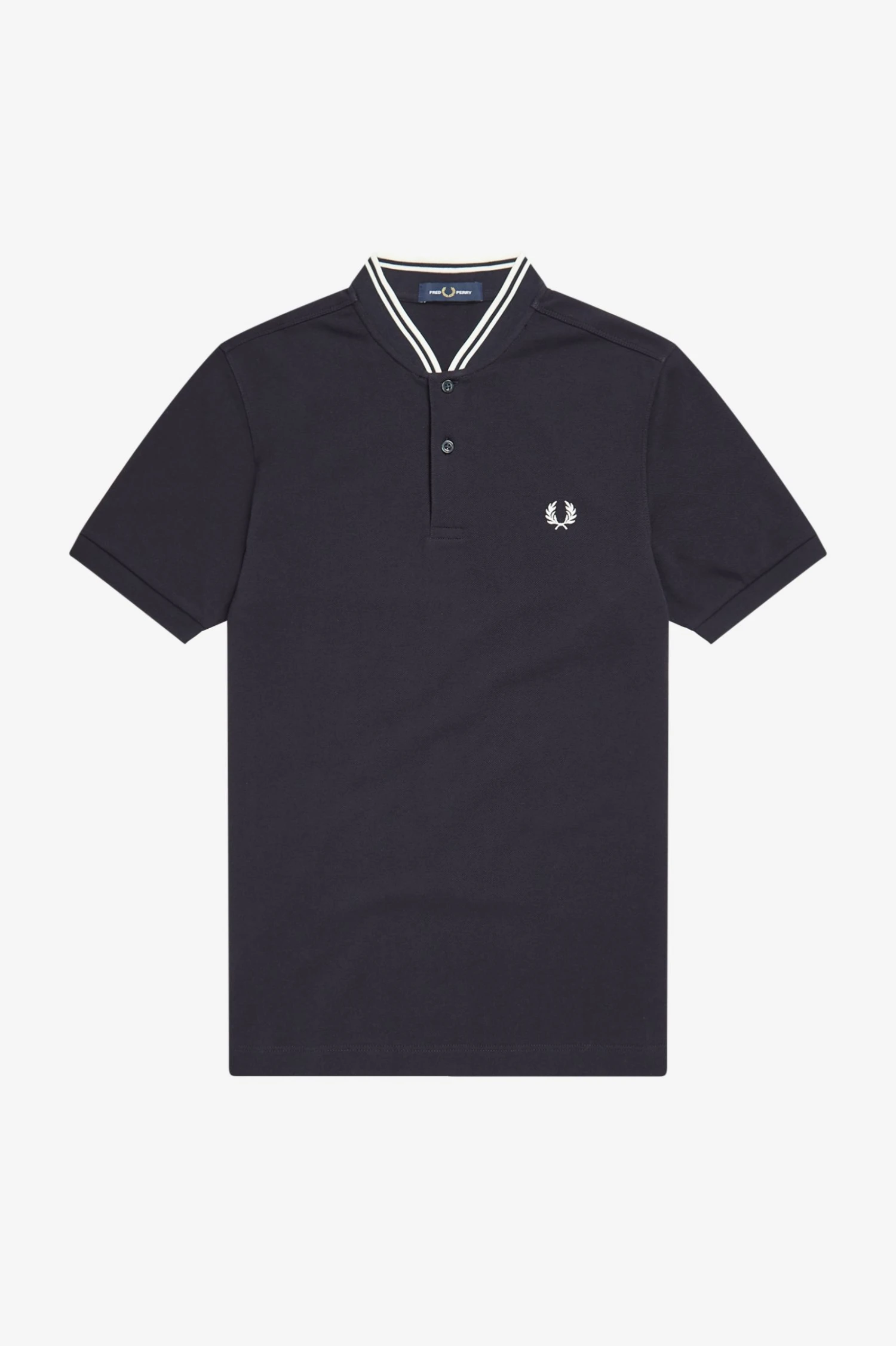 Fred Perry Bomber Collar Polo Shirt 2 Fred Perry Bomber Collar Polo Shirt - Image 2