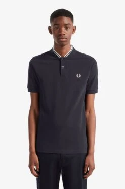 Fred Perry Bomber Collar Polo Shirt 8 Fred Perry Bomber Collar Polo Shirt -Fred Perry M4526 248 4