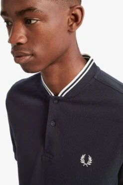 Fred Perry Bomber Collar Polo Shirt 9 Fred Perry Bomber Collar Polo Shirt -Fred Perry M4526 248 5
