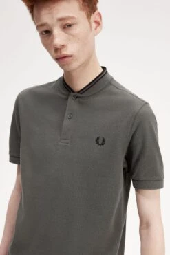 Fred Perry Bomber Collar Polo Shirt 9 Fred Perry Bomber Collar Polo Shirt -Fred Perry M4526 638 V2 Q323 ED2