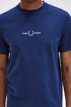 Fred Perry Embroidered T-Shirt 9 Fred Perry Embroidered T-Shirt -Fred Perry M4580 143 3