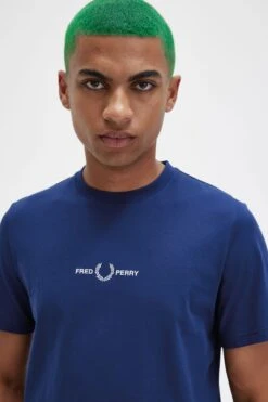 Fred Perry Embroidered T-Shirt 10 Fred Perry Embroidered T-Shirt -Fred Perry M4580 143 4