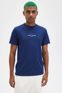 Fred Perry Embroidered T-Shirt 11 Fred Perry Embroidered T-Shirt -Fred Perry M4580 143 5