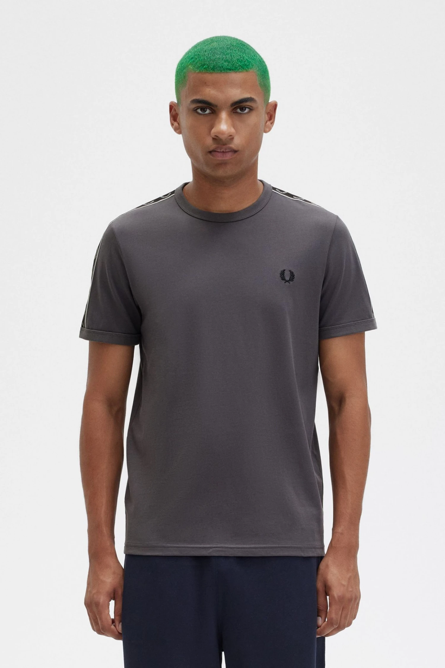 Fred Perry Contrast Tape Ringer T-Shirt 2 Fred Perry Contrast Tape Ringer T-Shirt - Image 2