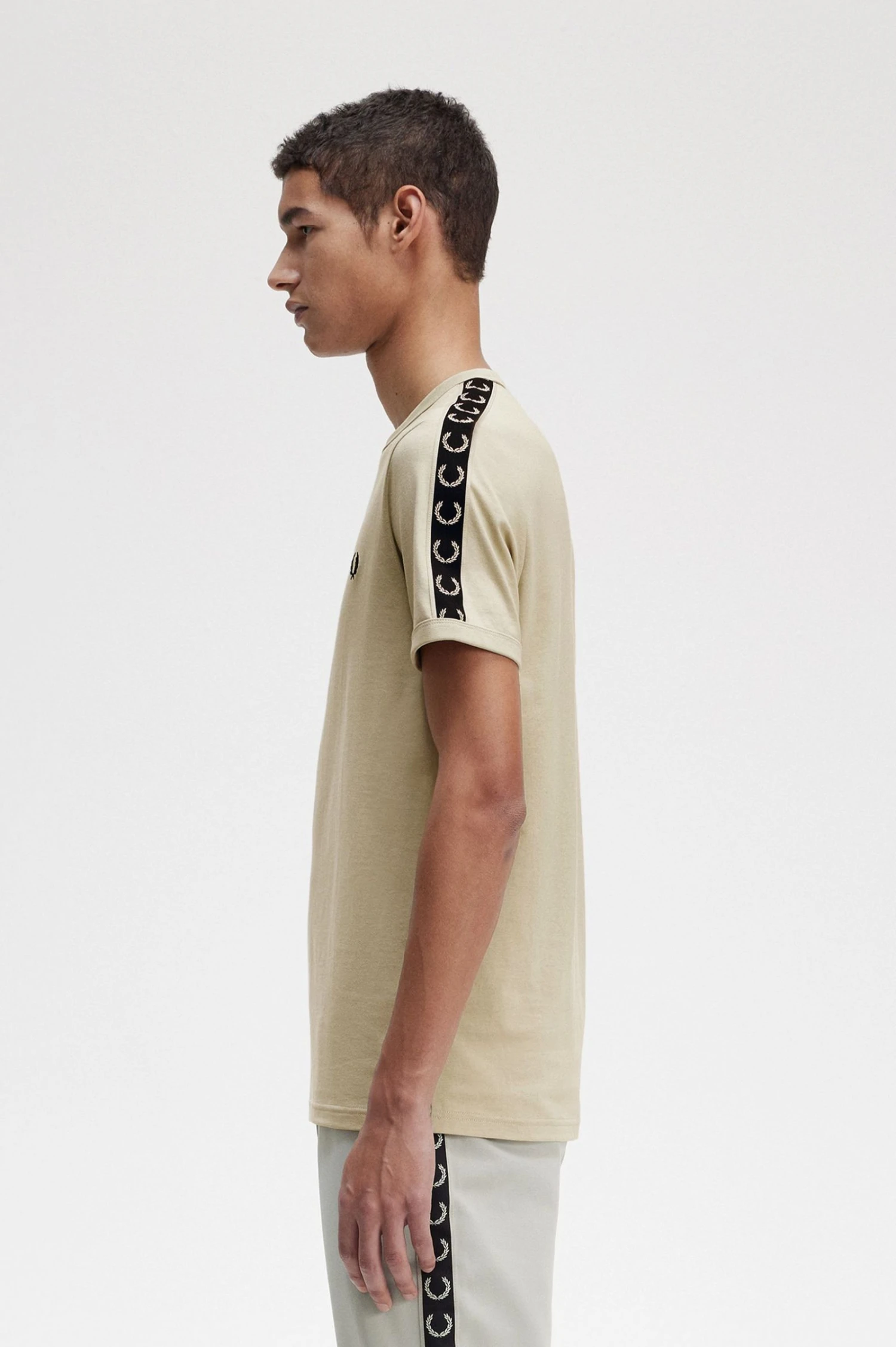 Fred Perry Contrast Tape Ringer T-Shirt 2 Fred Perry Contrast Tape Ringer T-Shirt - Image 2