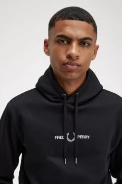 Fred Perry Embroidered Hooded Sweatshirt 10 Fred Perry Embroidered Hooded Sweatshirt -Fred Perry M4728 184 4