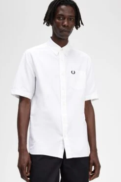 Fred Perry Oxford Shirt -Fred Perry M5503 100 3