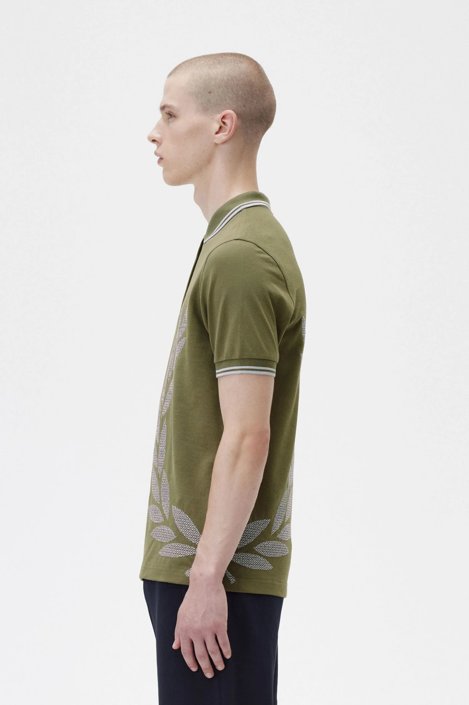 Cross Stitch Laurel Wreath Fred Perry Shirt 7 Cross Stitch Laurel Wreath Fred Perry Shirt - Image 7