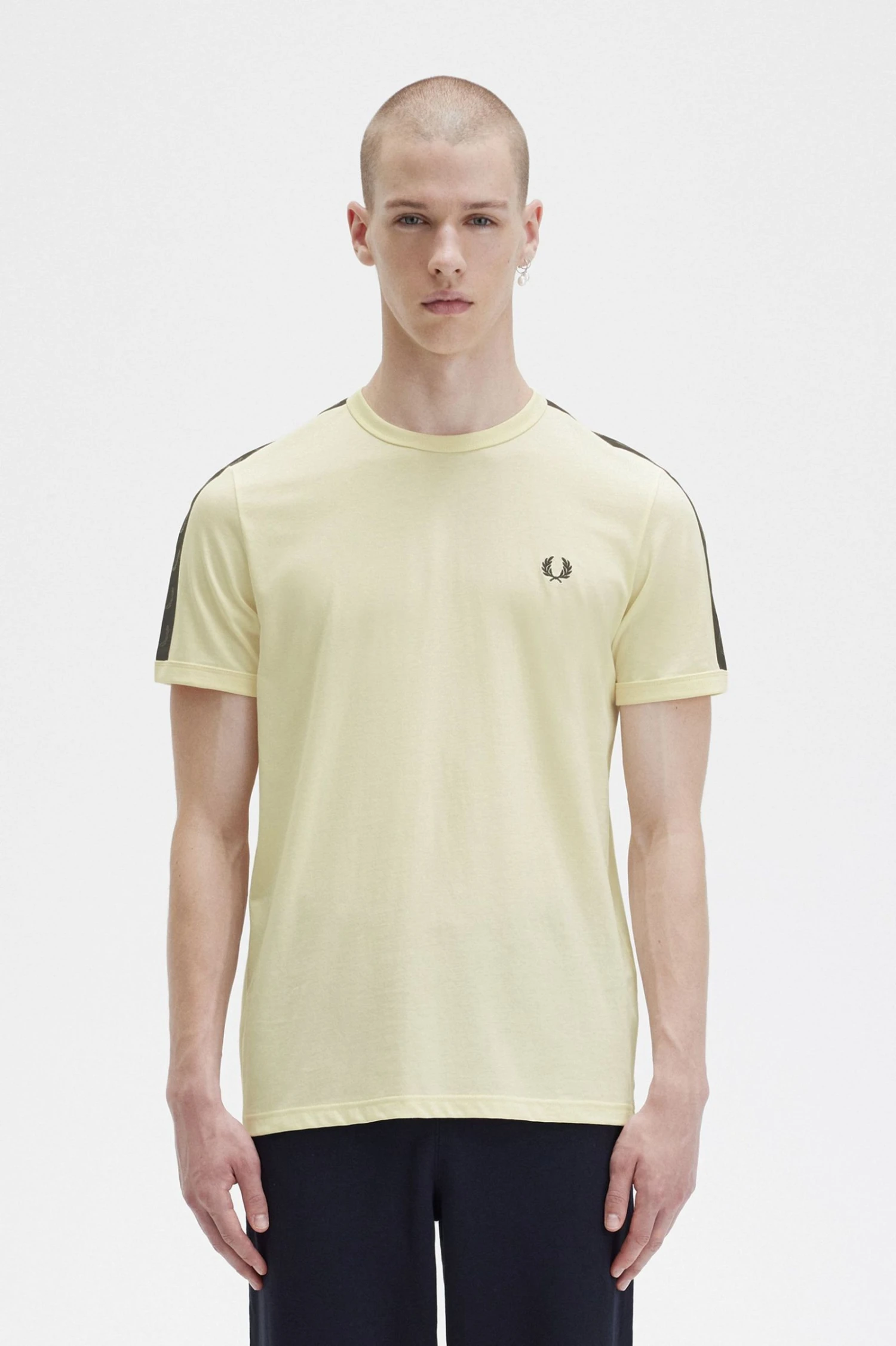 Fred Perry Tonal Tape Ringer T-Shirt 2 Fred Perry Tonal Tape Ringer T-Shirt - Image 2