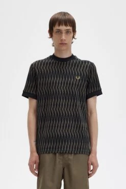 Fred Perry Argyle Jacquard T-Shirt