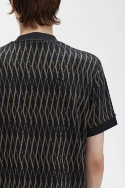 Fred Perry Argyle Jacquard T-Shirt 10 Fred Perry Argyle Jacquard T-Shirt -Fred Perry M5676 102 4